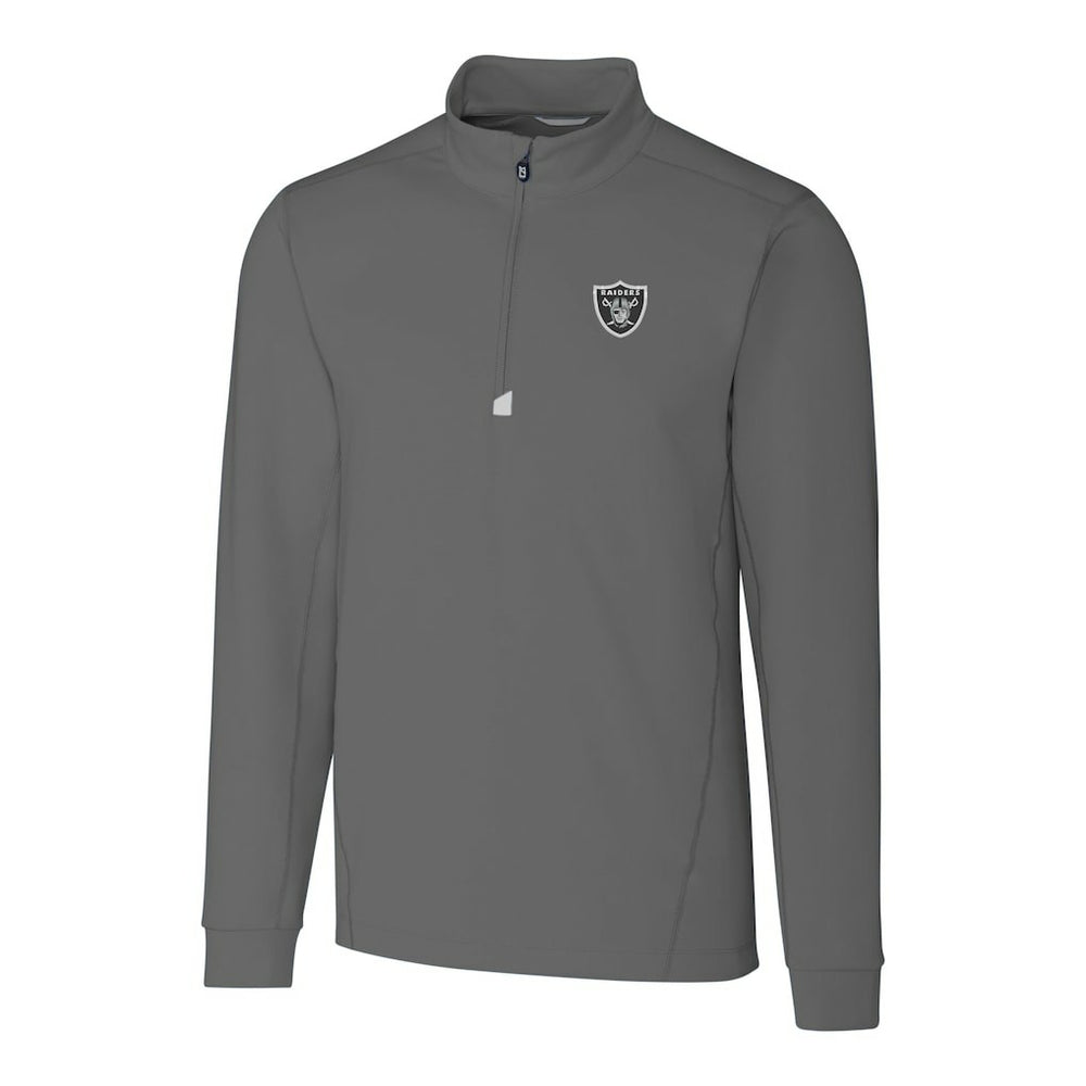 Cutter & Buck Big & Tall Traverse Stretch Quarter-Zip Top - Las Vegas Raiders