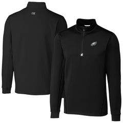 Cutter & Buck Big & Tall Traverse Stretch Quarter-Zip Top - Philadelphia Eagles