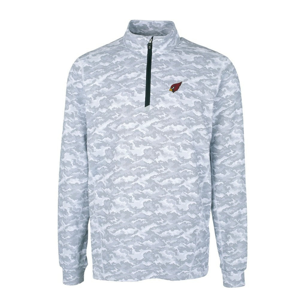Cutter & Buck Big & Tall Traverse Eco Camo Tri-Blend DryTec Quarter-Zip Jacket - Arizona Cardinals