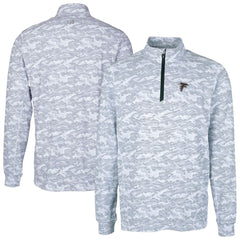 Cutter & Buck Big & Tall Traverse Eco Camo Tri-Blend DryTec Quarter-Zip Jacket - Atlanta Falcons