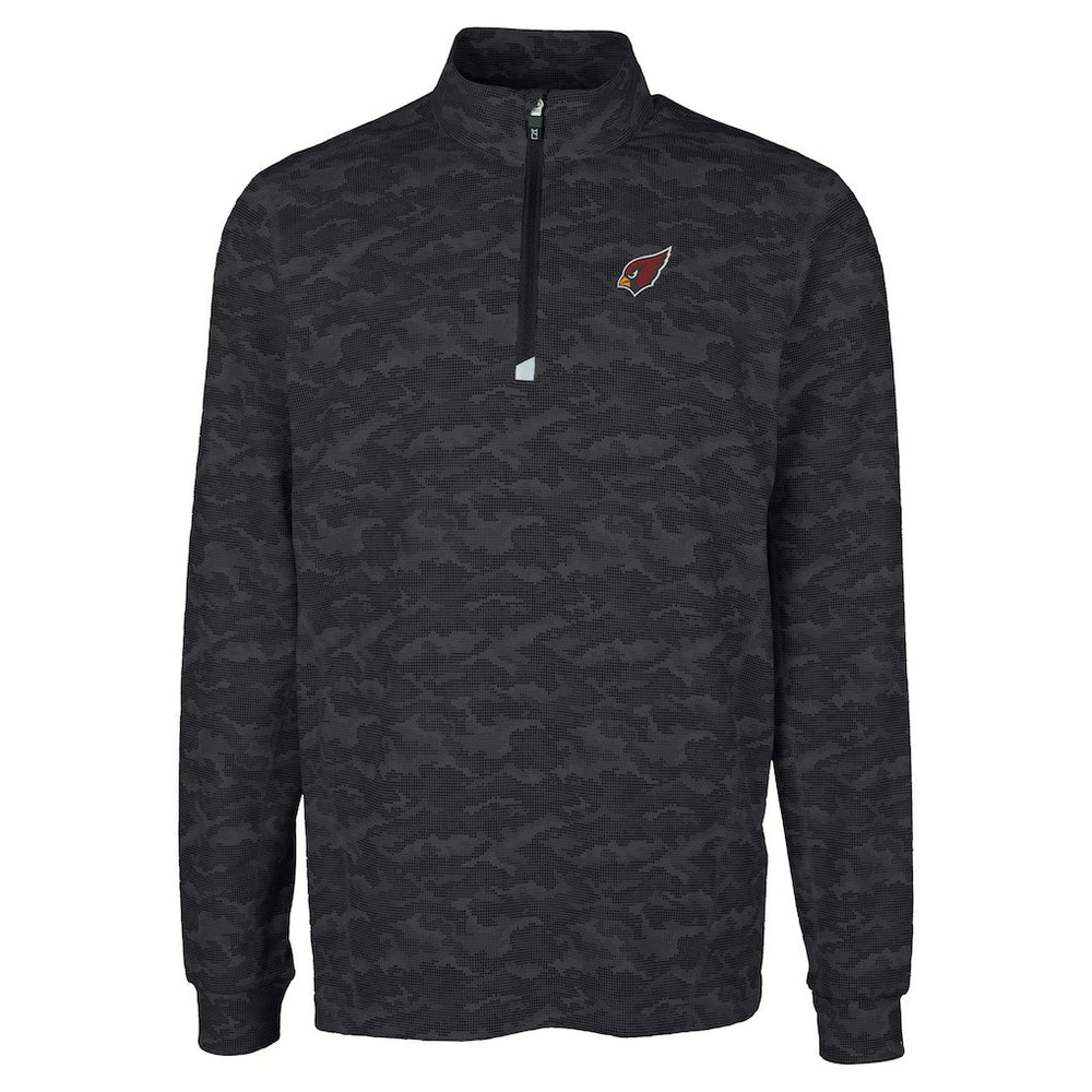 Cutter & Buck Big & Tall Traverse Eco Camo Tri-Blend DryTec Quarter-Zip Jacket - Arizona Cardinals