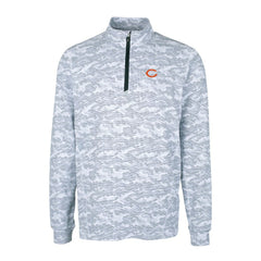 Cutter & Buck Big & Tall Traverse Eco Camo Tri-Blend DryTec Quarter-Zip Jacket - Chicago Bears