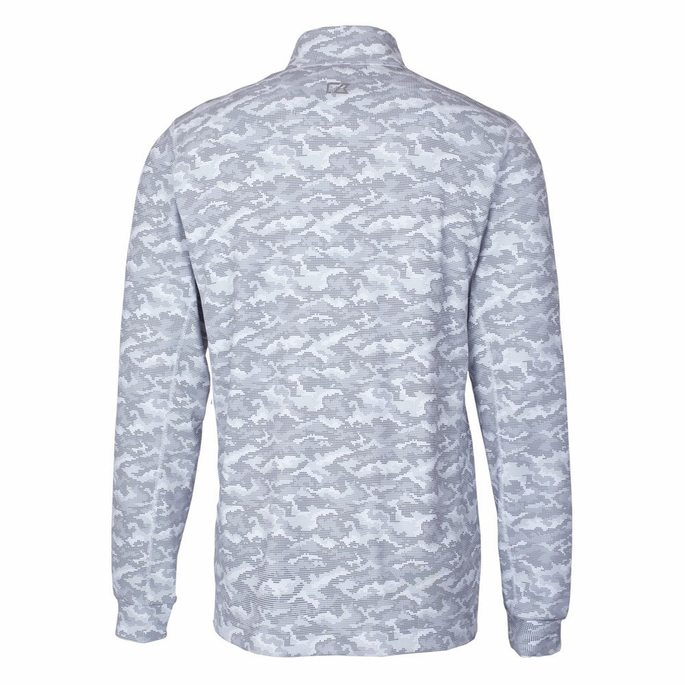 Cutter & Buck Big & Tall Traverse Eco Camo Tri-Blend DryTec Quarter-Zip Jacket - Detroit Lions