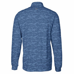 Cutter & Buck Big & Tall Traverse Eco Camo Tri-Blend DryTec Quarter-Zip Jacket - Los Angeles Chargers