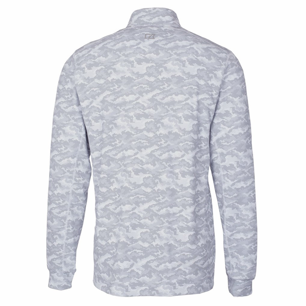 Cutter & Buck Big & Tall Traverse Eco Camo Tri-Blend DryTec Quarter-Zip Jacket - Pittsburgh Steelers