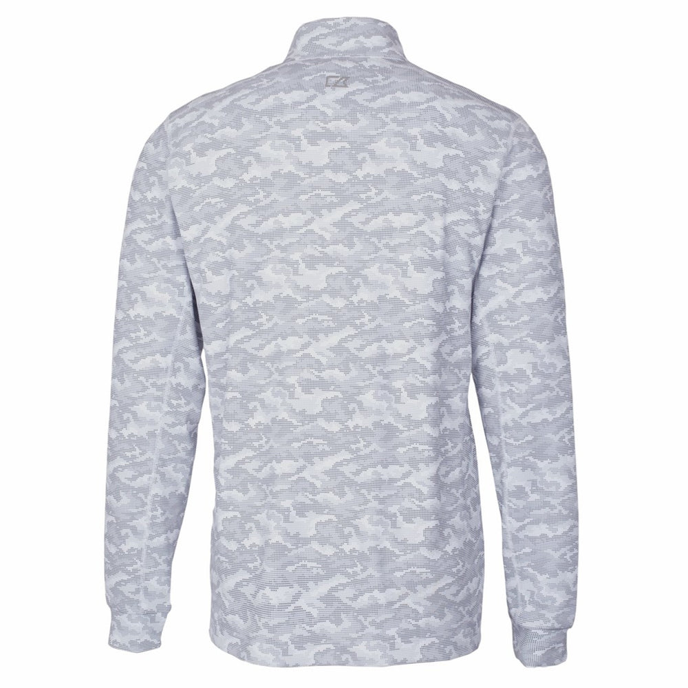 Cutter & Buck Big & Tall Traverse Eco Camo Tri-Blend DryTec Quarter-Zip Jacket - Pittsburgh Steelers