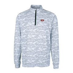 Cutter & Buck Big & Tall Traverse Eco Camo Tri-Blend DryTec Quarter-Zip Jacket - San Francisco 49ers