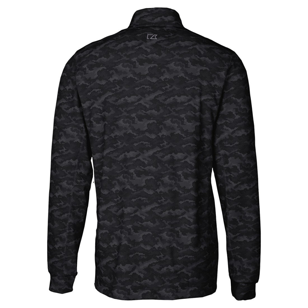Cutter & Buck Big & Tall Traverse Eco Camo Tri-Blend DryTec Quarter-Zip Jacket - Tampa Bay Buccaneers