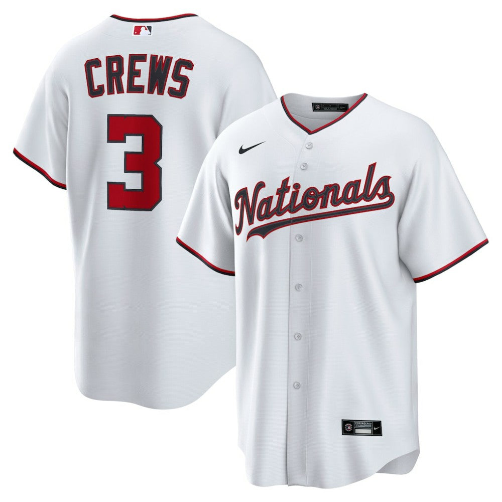 MLB Dylan Crews Washington Nationals Nike Home Replica Jersey