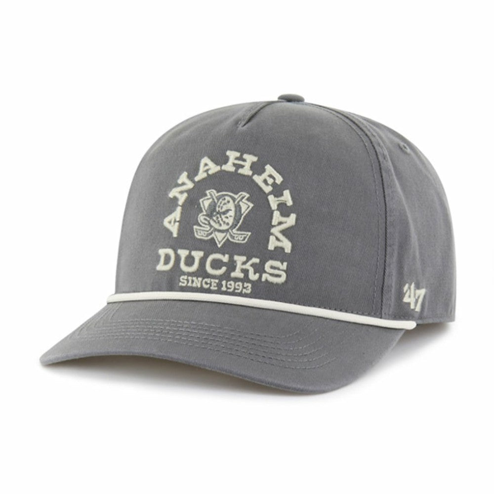 NHL Charcoal Anaheim Ducks '47 Canyon Ranchero Hitch Adjustable Hat