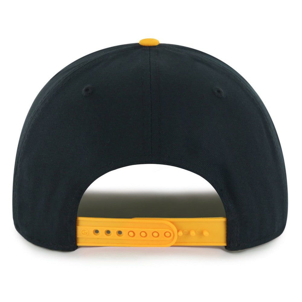 NHL Black/Gold Boston Bruins '47 Dropshadow Rope Hitch Adjustable Hat