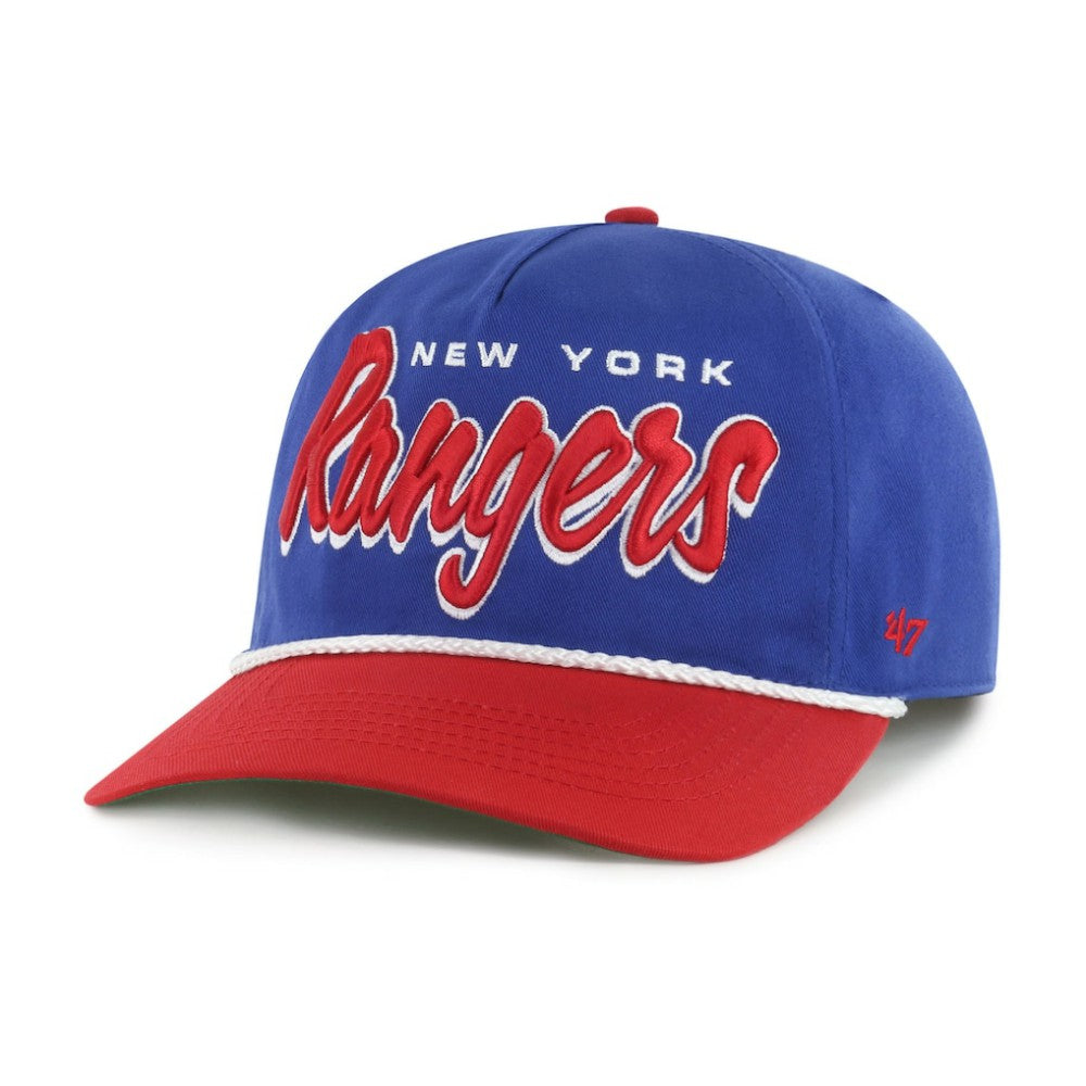 NHL Blue/Red New York Rangers '47 Dropshadow Rope Hitch Adjustable Hat