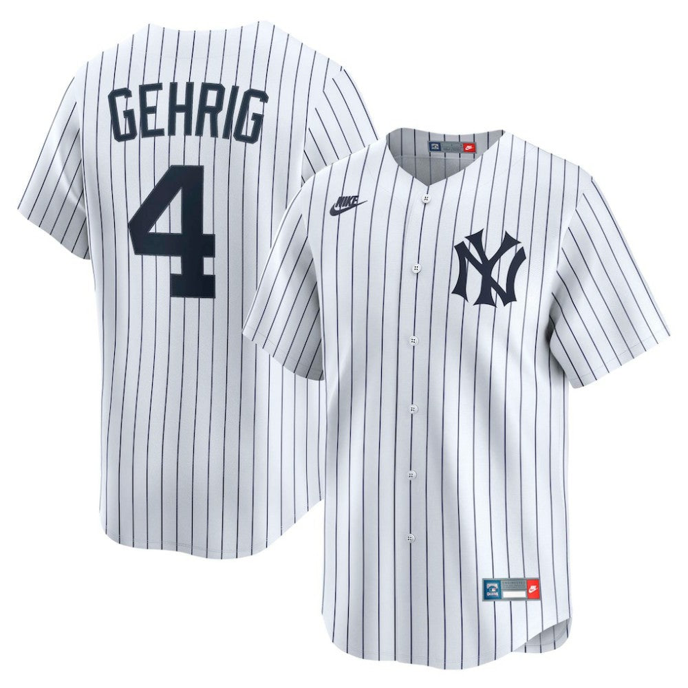 MLB Lou Gehrig New York Yankees Nike Throwback Cooperstown Collection Limited Jersey