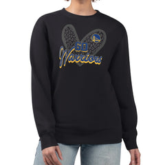NBA Golden State Warriors G-III 4Her by Carl Banks Women's Leopard Heart Fleece Pullover Sweatshirt sale