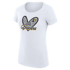 NBA Indiana Pacers G-III 4Her by Carl Banks Women's Super-Slim Fit Lightweight Leopard Heart T-Shirt