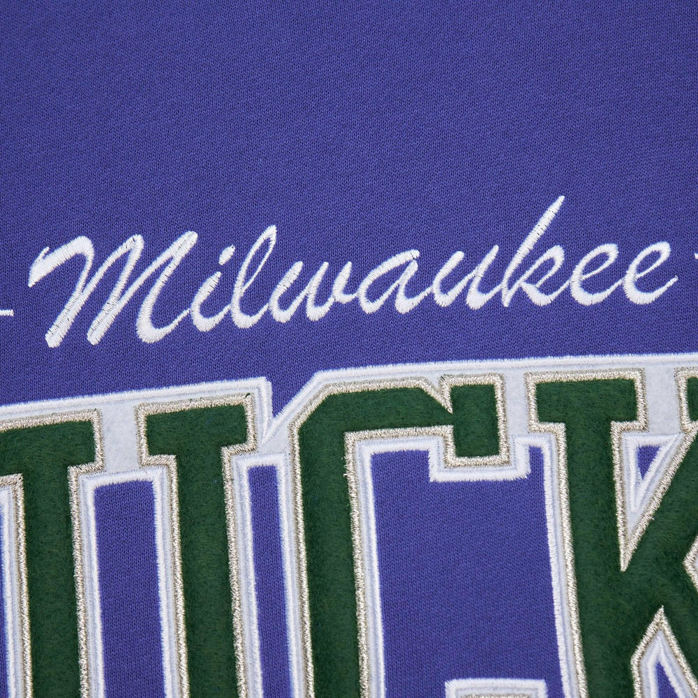 NBA Milwaukee Bucks Hardwood Classics There & Back 2.0 Vintage Pullover Sweatshirt