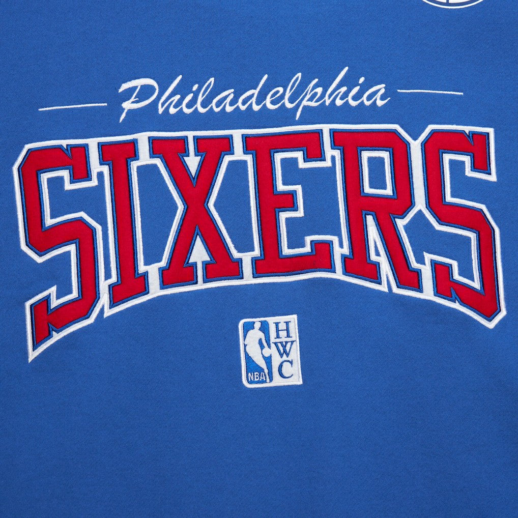 NBA Philadelphia 76ers Hardwood Classics There & Back 2.0 Vintage Pullover Sweatshirt