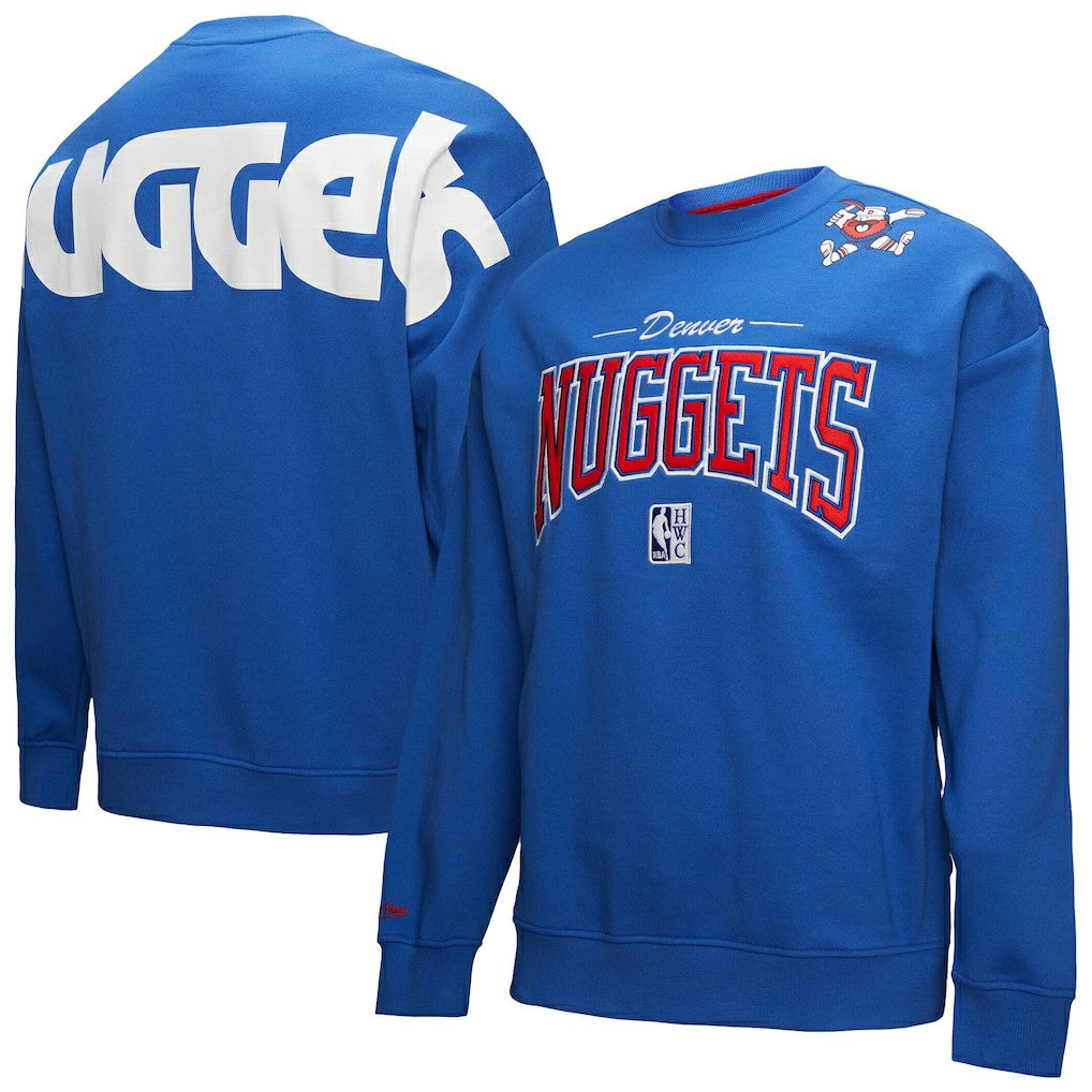 NBA Denver Nuggets Hardwood Classics There & Back 2.0 Vintage Pullover Sweatshirt sale