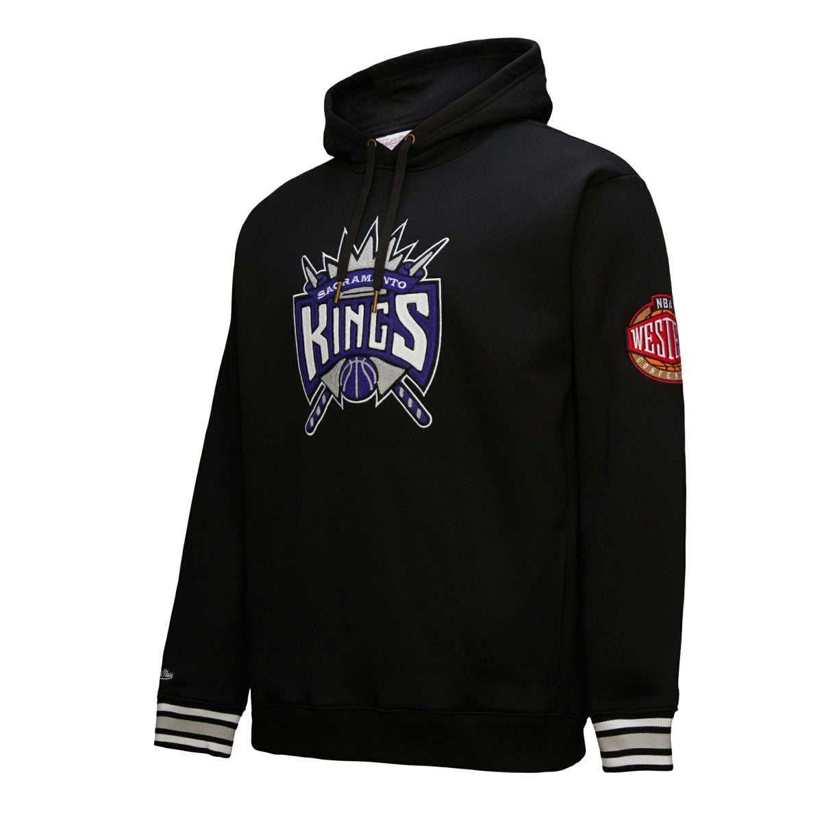 NBA Sacramento Kings Chainstitch Applique Vintage Heavyweight Pullover Hoodie
