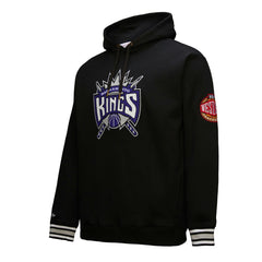 NBA Sacramento Kings Chainstitch Applique Vintage Heavyweight Pullover Hoodie