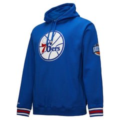 NBA Philadelphia 76ers Chainstitch Applique Vintage Heavyweight Pullover Hoodie