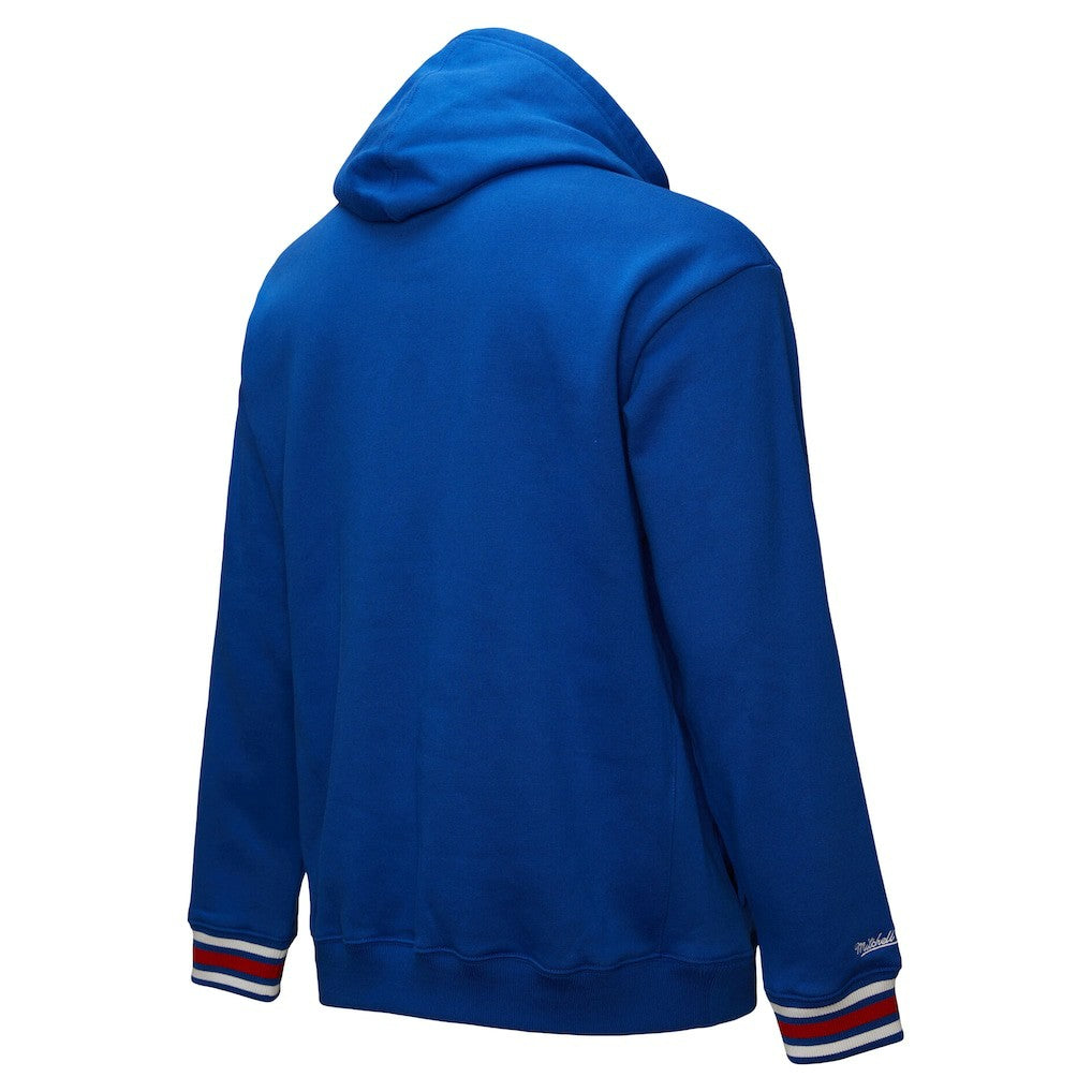 NBA Philadelphia 76ers Chainstitch Applique Vintage Heavyweight Pullover Hoodie