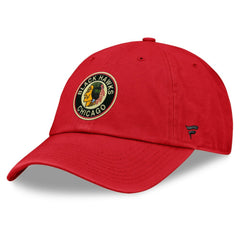 NHL Red Chicago Blackhawks Fanatics Decades Collection Adjustable Hat