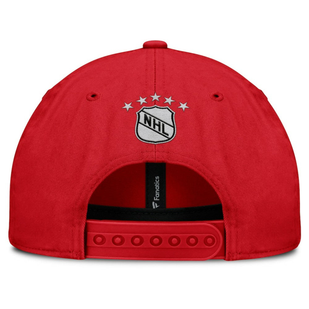 NHL Red Chicago Blackhawks Fanatics Decades Collection Adjustable Hat