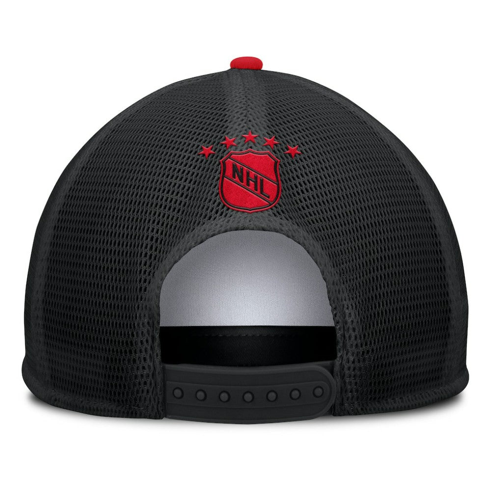 NHL White/Black Chicago Blackhawks Fanatics Decades Collection Foam Front Snapback Hat