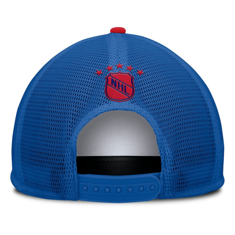 NHL White/Royal New York Rangers Fanatics Decades Collection Foam Front Snapback Hat