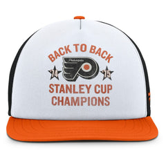 NHL White/Orange Philadelphia Flyers Fanatics Decades Collection Foam Front Snapback Hat