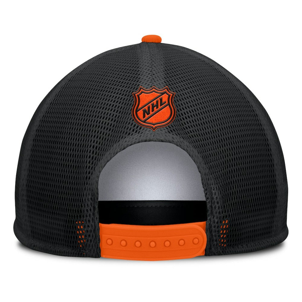 NHL White/Orange Philadelphia Flyers Fanatics Decades Collection Foam Front Snapback Hat