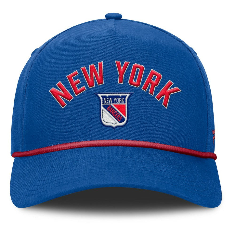 NHL Royal New York Rangers Fanatics Decades Collection A-Frame Rope Adjustable Hat