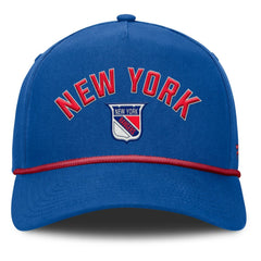 NHL Royal New York Rangers Fanatics Decades Collection A-Frame Rope Adjustable Hat