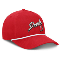 NHL Red New Jersey Devils Fanatics Decades Collection A-Frame Rope Adjustable Hat