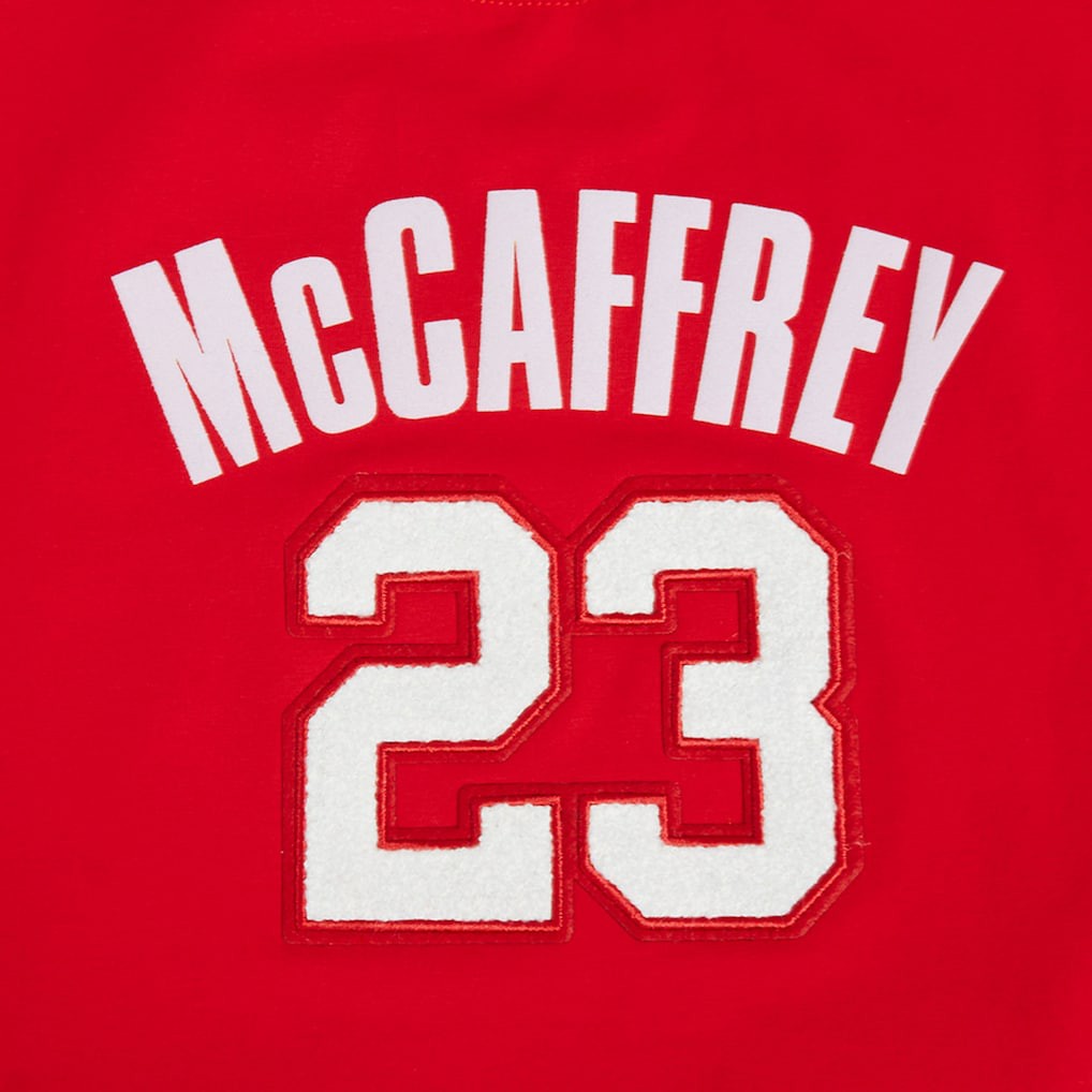 Christian McCaffrey  Pro Standard Women's Player Name & Number Cropped Boxy T-Shirt - San Francisco 49ers