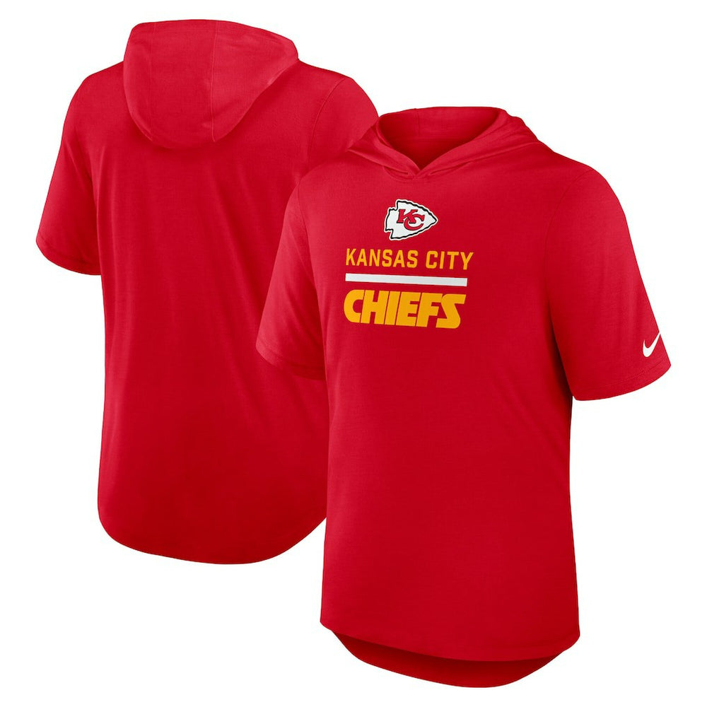 Lockup Tri-Blend Hoodie T-Shirt - Kansas City Chiefs