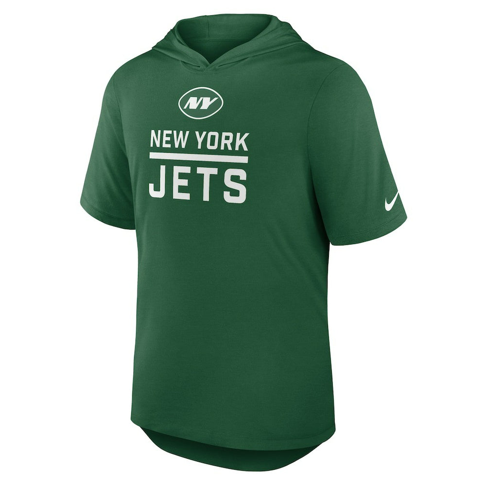Lockup Tri-Blend Hoodie T-Shirt - New York Jets