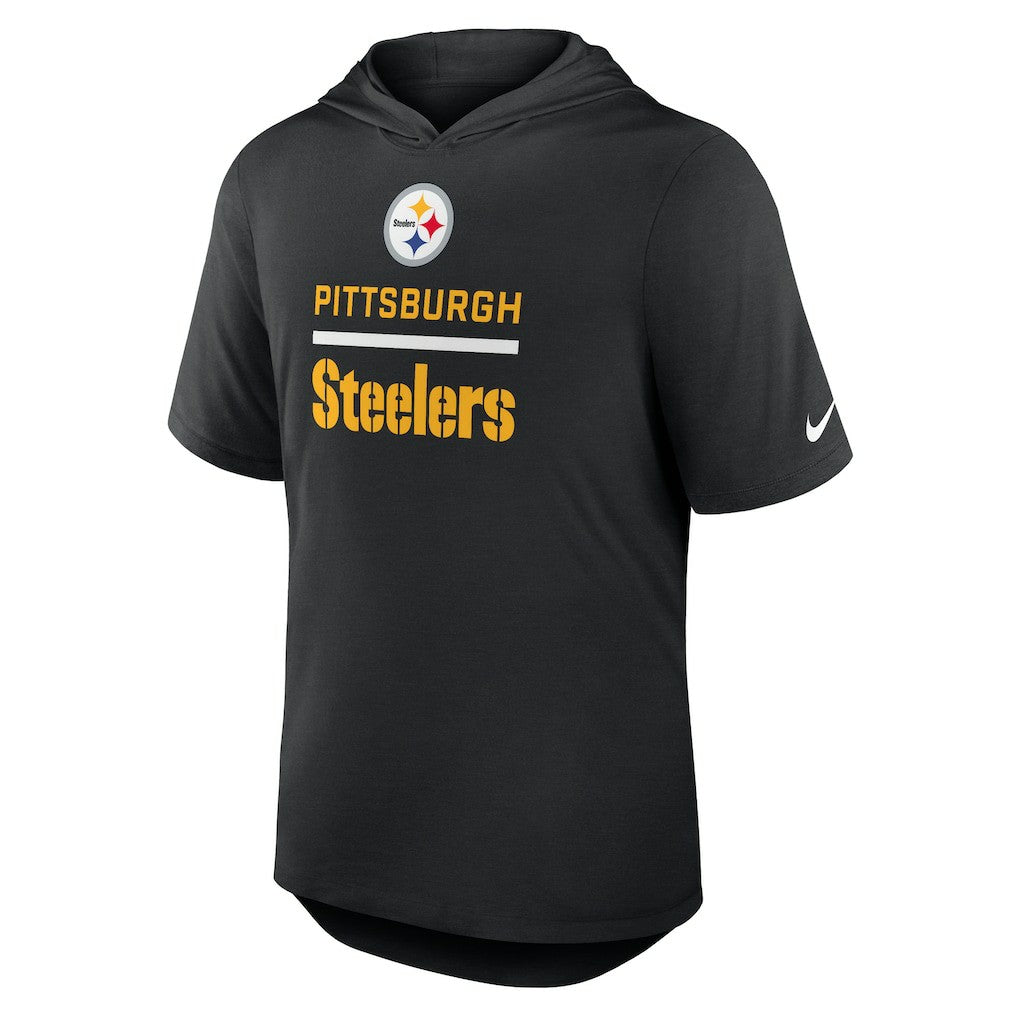 Lockup Tri-Blend Hoodie T-Shirt - Pittsburgh Steelers