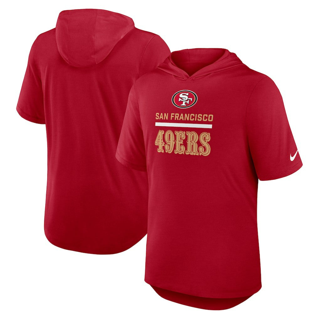 Lockup Tri-Blend Hoodie T-Shirt - San Francisco 49ers
