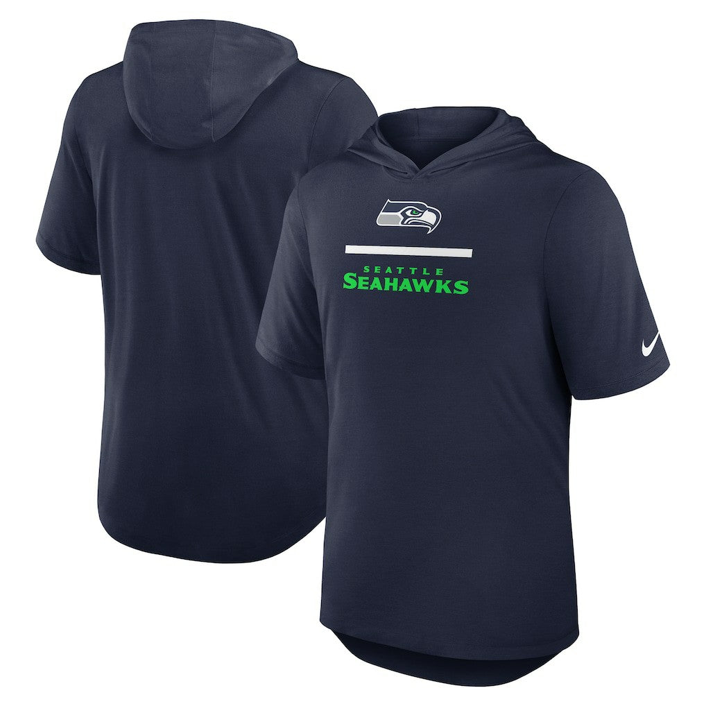 Lockup Tri-Blend Hoodie T-Shirt - Seattle Seahawks