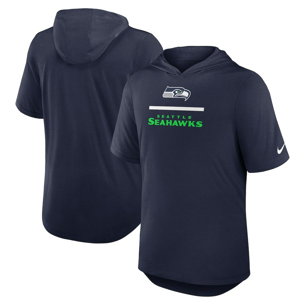 Lockup Tri-Blend Hoodie T-Shirt - Seattle Seahawks