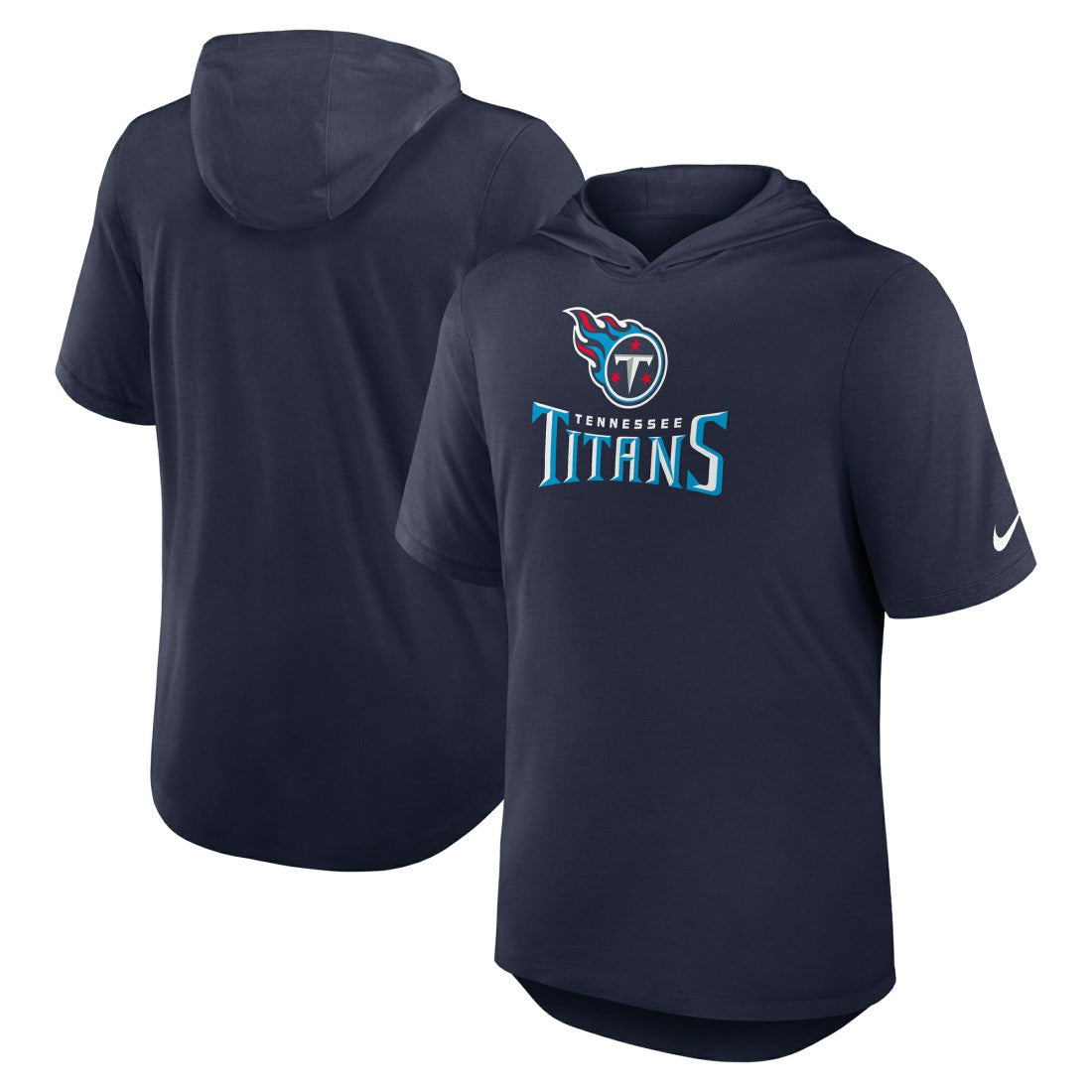 Lockup Tri-Blend Hoodie T-Shirt - Tennessee Titans