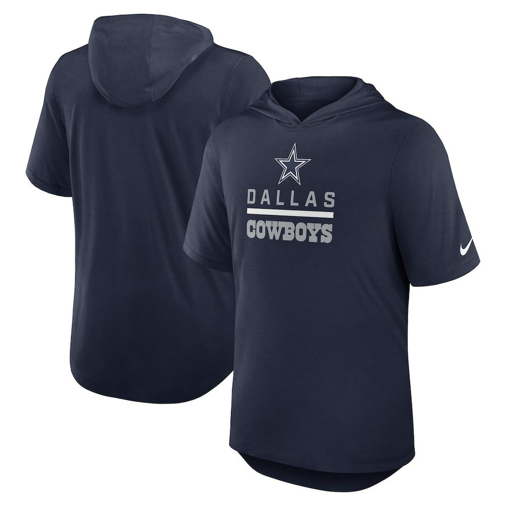 Lockup Tri-Blend Hoodie T-Shirt - Dallas Cowboys