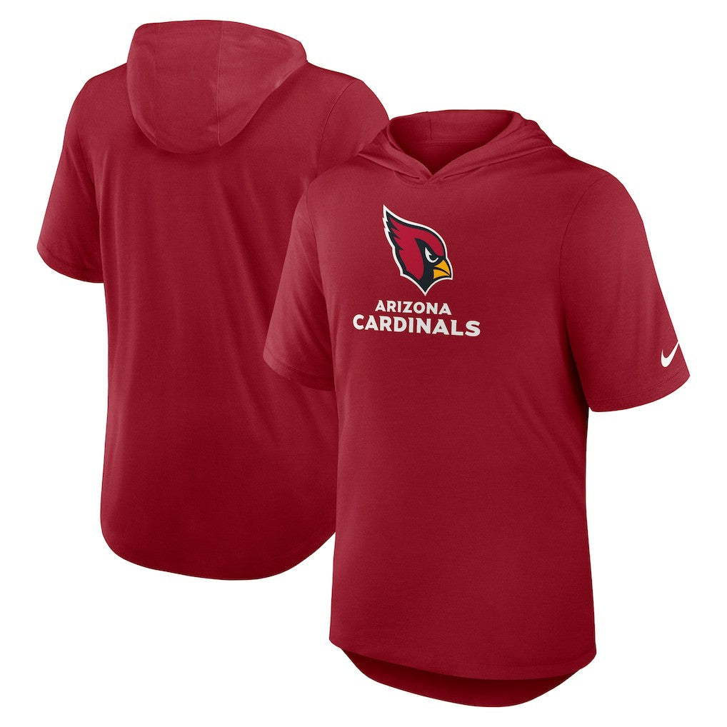 Lockup Tri-Blend Hoodie T-Shirt - Arizona Cardinals