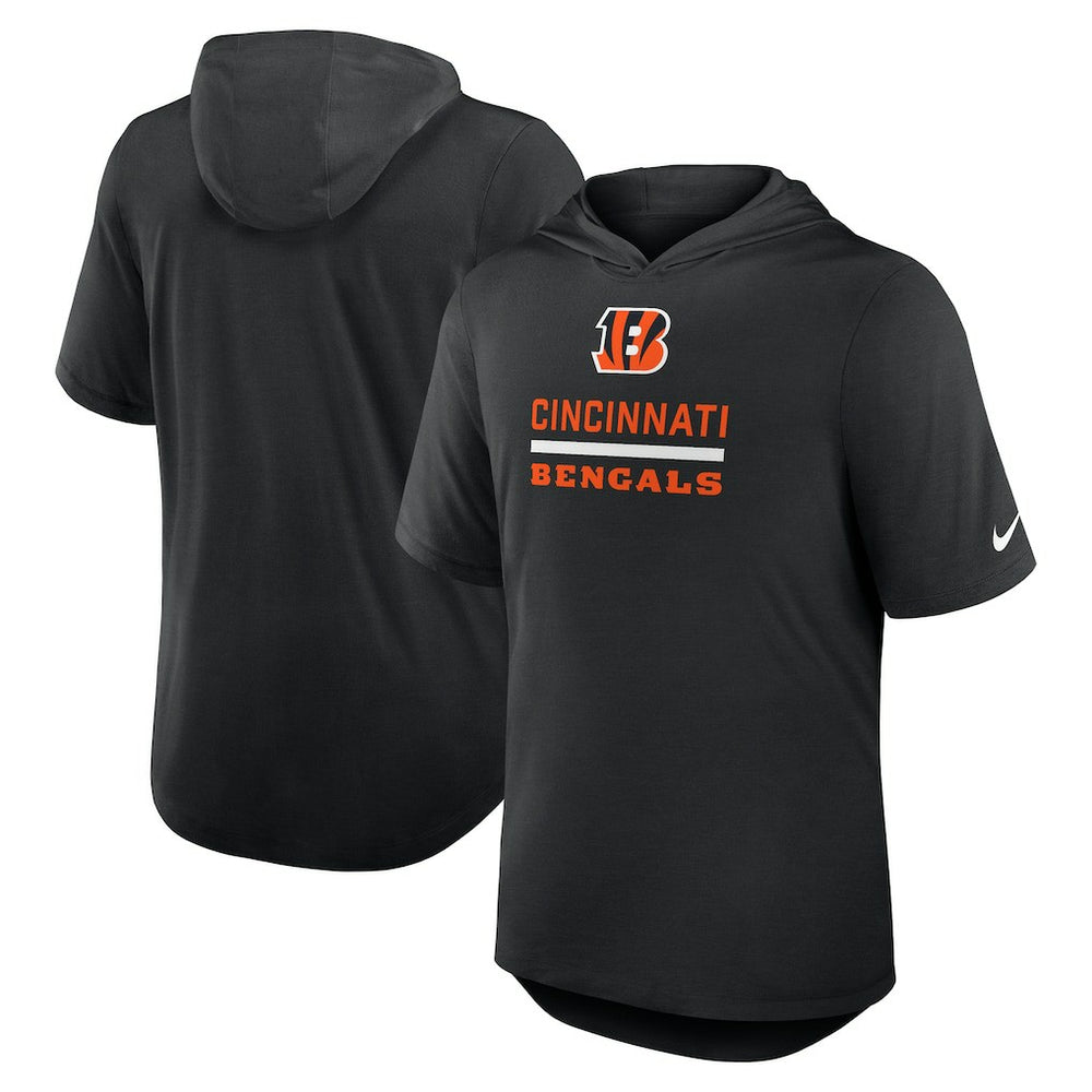 Lockup Tri-Blend Hoodie T-Shirt - Cincinnati Bengals