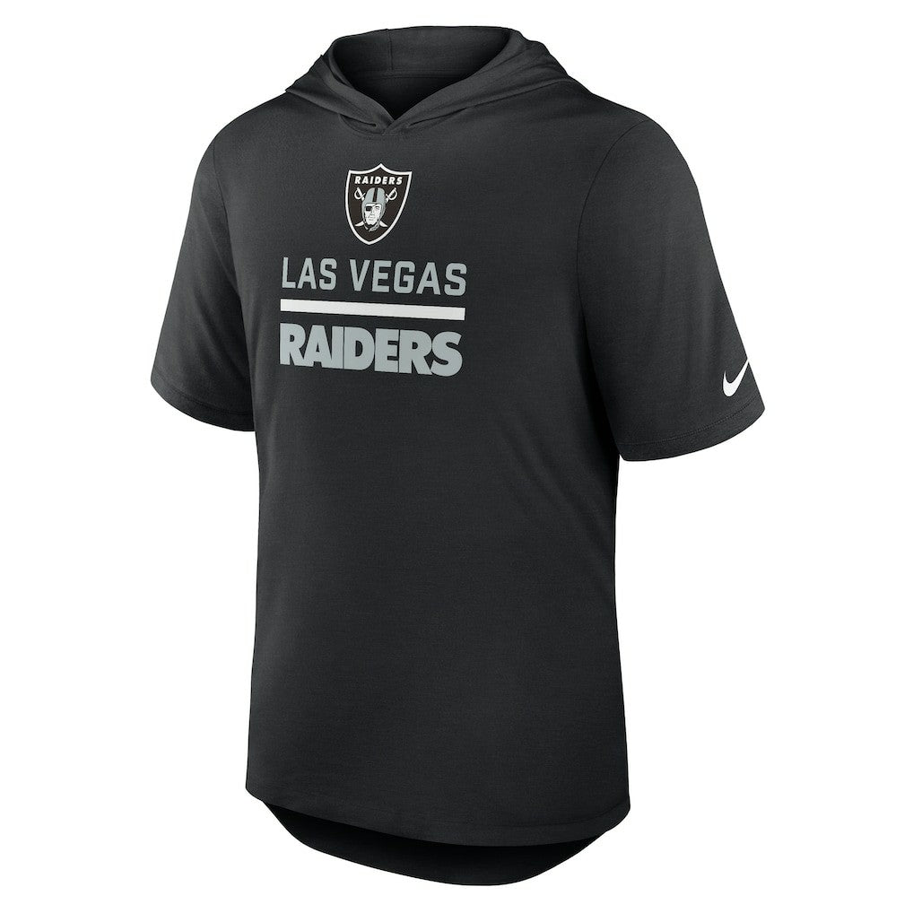 Lockup Tri-Blend Hoodie T-Shirt - Las Vegas Raiders