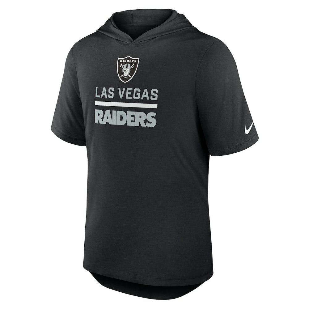 Lockup Tri-Blend Hoodie T-Shirt - Las Vegas Raiders
