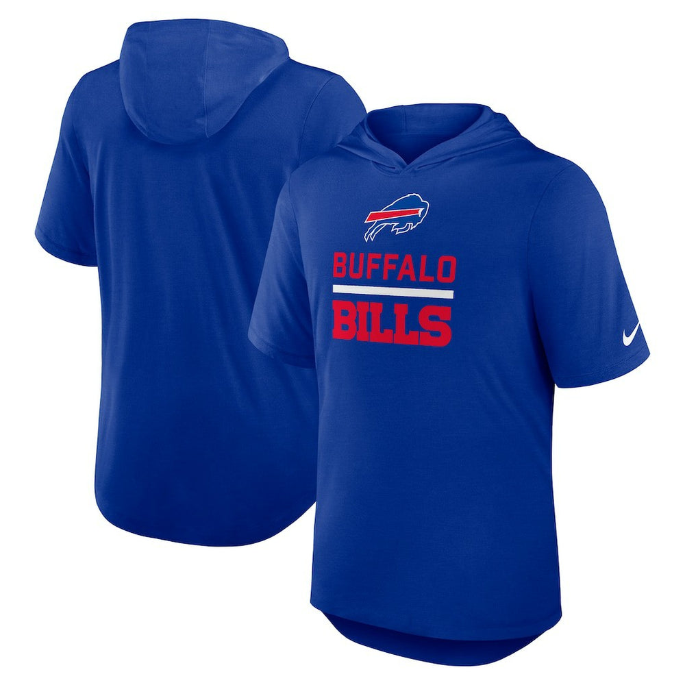 Lockup Tri-Blend Hoodie T-Shirt - Buffalo Bills
