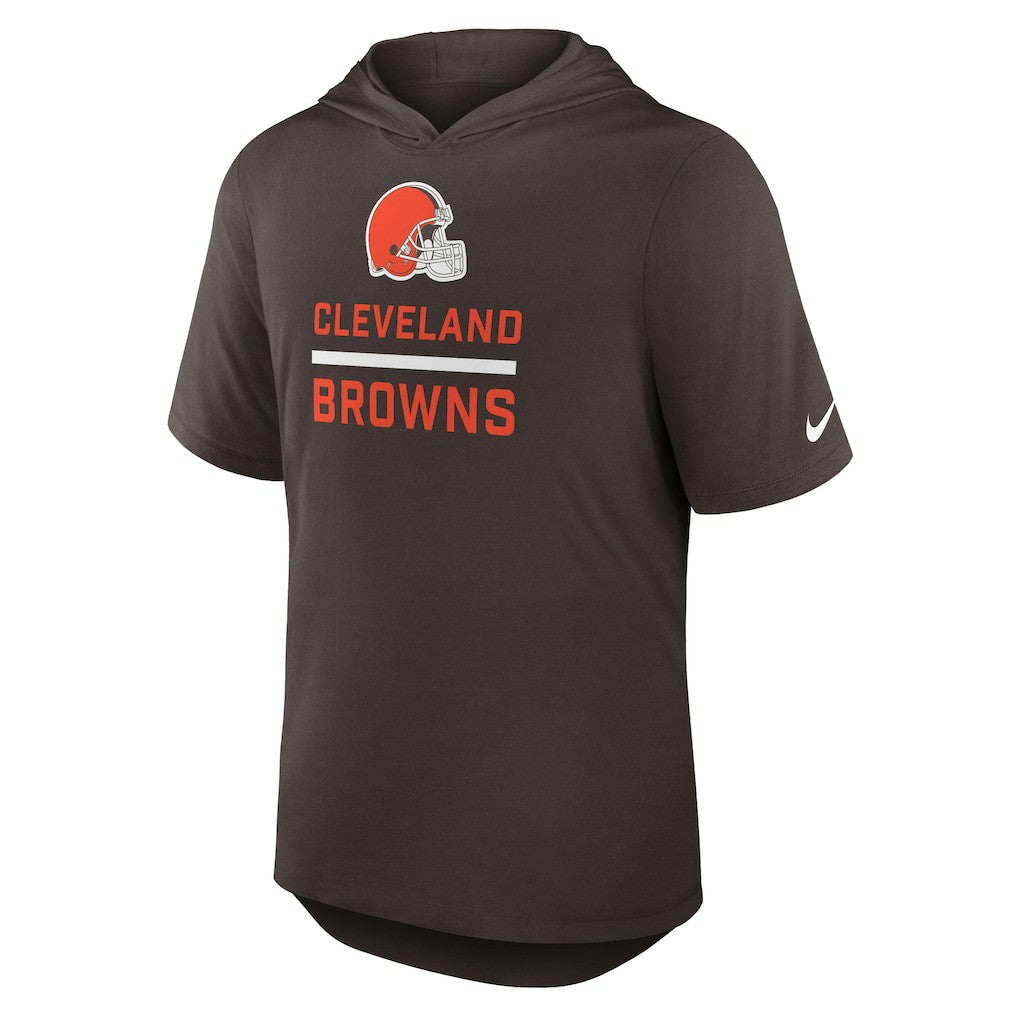 Lockup Tri-Blend Hoodie T-Shirt - Cleveland Browns